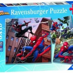 Ravensburger Puzzel Spider-man In Actie - 3x49 Stukjes - Kinderpuzzel -Exporteren puzzels winkel 550x393 13