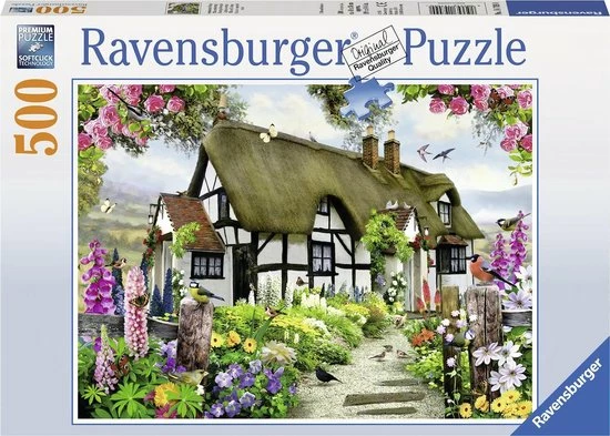 Ravensburger Puzzel Idyllische Cottage - Legpuzzel - 500 Stukjes 3 Ravensburger Puzzel Idyllische Cottage - Legpuzzel - 500 Stukjes