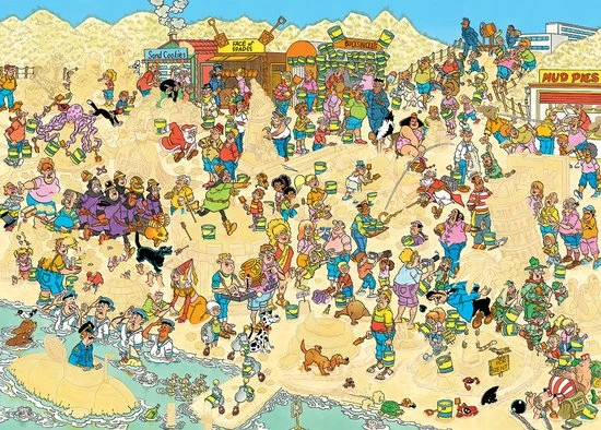 Jan Van Haasteren Zandsculpturen - Legpuzzel - 1000 Stukjes 5 Jan Van Haasteren Zandsculpturen - Legpuzzel - 1000 Stukjes - Afbeelding 3