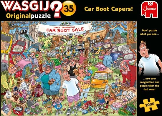 Wasgij Original 35 Vlooienmarkt Vondsten! Puzzel - 1000 Stukjes 7 Wasgij Original 35 Vlooienmarkt Vondsten! Puzzel - 1000 Stukjes - Afbeelding 5