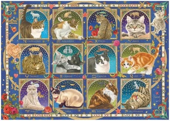 Jumbo Premium Collection Puzzel Francien Cat Horoscope - Legpuzzel - 1000 Stukjes 8 Jumbo Premium Collection Puzzel Francien Cat Horoscope - Legpuzzel - 1000 Stukjes - Afbeelding 6
