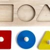 Merkloos Montessori - Houten Puzzel - Educatief - 3 Kleuren - Sensorisch - Eerste Puzzel Voor Baby S - Houten Speelgoed - 6m Tot 2j -Exporteren puzzels winkel 550x394 36