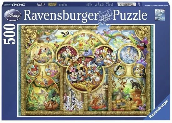 Ravensburger Puzzel Most Famous Disney Characters - Legpuzzel - 500 Stukjes 9 Ravensburger Puzzel Most Famous Disney Characters - Legpuzzel - 500 Stukjes - Afbeelding 7