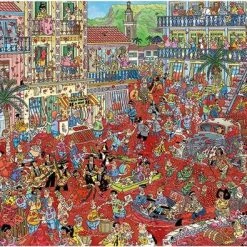 Jan Van Haasteren La Tomatina Puzzel - 1000 Stukjes 20 Jan Van Haasteren La Tomatina Puzzel - 1000 Stukjes -Exporteren puzzels winkel 550x395 15