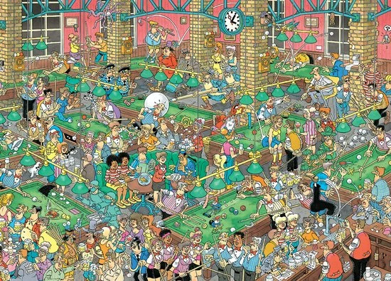 Jumbo Jan Van Haasteren Krijt Op Tijd! - Legpuzzel 1000 Stukjes 6 Jumbo Jan Van Haasteren Krijt Op Tijd! - Legpuzzel 1000 Stukjes - Afbeelding 4