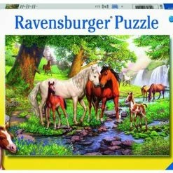 Ravensburger Puzzel Wilde Paarden Bij De Rivier - Legpuzzel - 300XXL Stukjes -Exporteren puzzels winkel 550x396 23