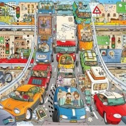 Rear View Mirror Puzzle Rear View Mirror Puzzel Verkeersdrukte - 1000 Stukjes -Exporteren puzzels winkel 550x396 29