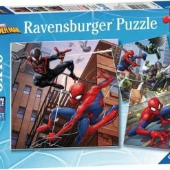 Ravensburger Puzzel Spider-man In Actie - 3x49 Stukjes - Kinderpuzzel -Exporteren puzzels winkel 550x396 6
