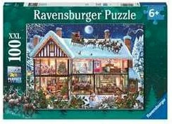 Ravensburger Puzzel Kerstmis Thuis - Legpuzzel - 100XXL Stukjes 6 Ravensburger Puzzel Kerstmis Thuis - Legpuzzel - 100XXL Stukjes - Afbeelding 4