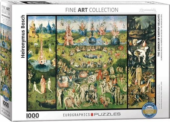 Eurographics Jheronimus Bosch - De Tuin Der Lusten (1000 Stukjes, Kunst Puzzel) 6 Eurographics Jheronimus Bosch - De Tuin Der Lusten (1000 Stukjes, Kunst Puzzel) - Afbeelding 4