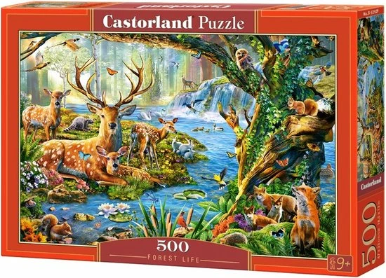 Castorland Legpuzzel Forest Life 500 Stukjes 3 Castorland Legpuzzel Forest Life 500 Stukjes