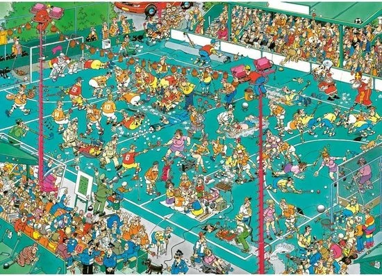 Jan Van Haasteren Hockey Kampioenschappen Puzzel - 1000 Stukjes 4 Jan Van Haasteren Hockey Kampioenschappen Puzzel - 1000 Stukjes - Afbeelding 2