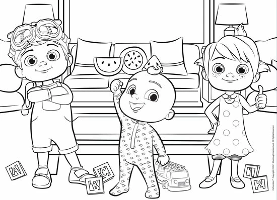 Just Games COCOMELON Vloerpuzzel - Een Zomerse Dag - 24 Stukjes . Puzzel En Kleurplaat . Formaat 70 50 6 Just Games COCOMELON Vloerpuzzel - Een Zomerse Dag - 24 Stukjes . Puzzel En Kleurplaat . Formaat 70 50 - Afbeelding 4