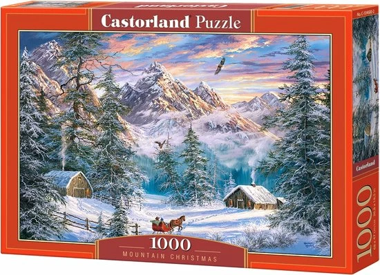 Castorland Legpuzzel Mountain Christmas 1000 Stukjes 3 Castorland Legpuzzel Mountain Christmas 1000 Stukjes