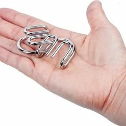 ICollection Metalen IQ Puzzels - 8 Stuks - Breinbrekers - Type 1/Blauw - Schoencadeau -Exporteren puzzels winkel 550x399 14