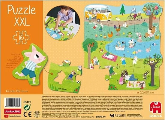Goula XXL Legpuzzel - Naar Buiten - 16 Stukjes 9 Goula XXL Legpuzzel - Naar Buiten - 16 Stukjes - Afbeelding 7