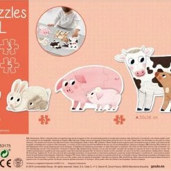 Goula 4 XXL Vormpuzzels Dieren Mama's En Baby's - 2+3+4+5 Stukjes -Exporteren puzzels winkel 550x402 4