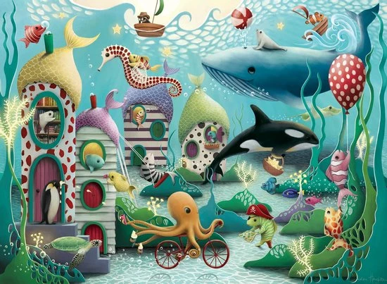 Ravensburger Puzzel Magische Onderwaterwereld - Legpuzzel - 100 Stukjes 4 Ravensburger Puzzel Magische Onderwaterwereld - Legpuzzel - 100 Stukjes - Afbeelding 2