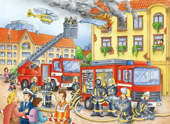 Ravensburger Puzzel Brandweer - Legpuzzel - 100 Stukjes 7 Ravensburger Puzzel Brandweer - Legpuzzel - 100 Stukjes - Afbeelding 5
