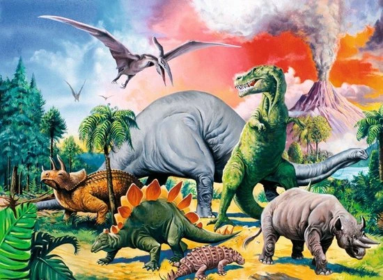 Ravensburger Puzzel Tussen De Dinosauri Rs - Legpuzzel - 100 Stukjes 4 Ravensburger Puzzel Tussen De Dinosauri Rs - Legpuzzel - 100 Stukjes - Afbeelding 2