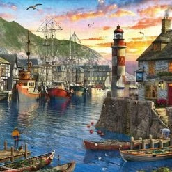 Ravensburger Puzzel 's Ochtends Bij De Haven - Legpuzzel - 500 Stukjes -Exporteren puzzels winkel 550x404 39