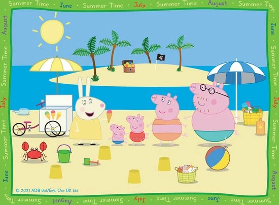 Ravensburger Puzzel Peppa Pig: 4 Seizoenen - 12+16+20+24 Stukjes 6 Ravensburger Puzzel Peppa Pig: 4 Seizoenen - 12+16+20+24 Stukjes - Afbeelding 4