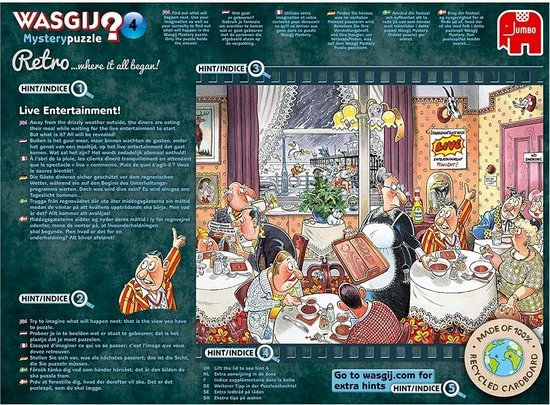 Wasgij Retro Mystery 4 Live Entertainment! Puzzel - 1000 Stukjes 11 Wasgij Retro Mystery 4 Live Entertainment! Puzzel - 1000 Stukjes - Afbeelding 9