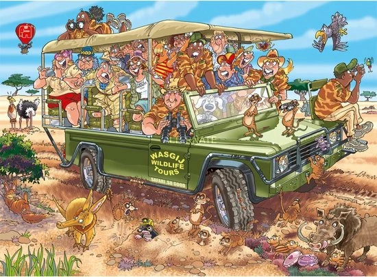 Wasgij Original 31 Safari Spektakel! Puzzel - 1000 Stukjes 8 Wasgij Original 31 Safari Spektakel! Puzzel - 1000 Stukjes - Afbeelding 6