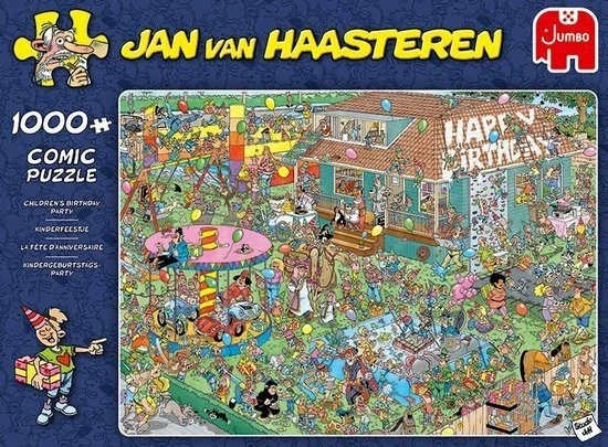 Jan Van Haasteren Kinderfeestje Puzzel - 1000 Stukjes 15 Jan Van Haasteren Kinderfeestje Puzzel - 1000 Stukjes - Afbeelding 13