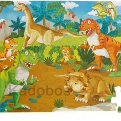 Playwood / Roel Vloerpuzzel Dino XL - 35 Pcs - 62x46 Cm - Puzzel Dinoworld -Exporteren puzzels winkel 550x405 56