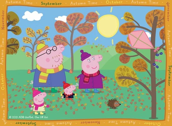 Ravensburger Puzzel Peppa Pig: 4 Seizoenen - 12+16+20+24 Stukjes 5 Ravensburger Puzzel Peppa Pig: 4 Seizoenen - 12+16+20+24 Stukjes - Afbeelding 3