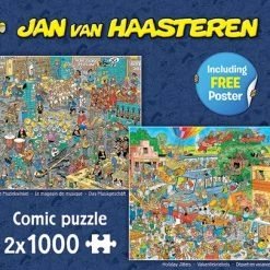 Jan Van Haasteren De Muziekwinkel & Vakantiekriebels Puzzel - 2 X 1000 Stukjes 17 Jan Van Haasteren De Muziekwinkel & Vakantiekriebels Puzzel - 2 X 1000 Stukjes -Exporteren puzzels winkel 550x406 11