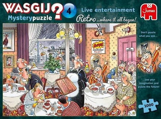 Wasgij Retro Mystery 4 Live Entertainment! Puzzel - 1000 Stukjes 13 Wasgij Retro Mystery 4 Live Entertainment! Puzzel - 1000 Stukjes - Afbeelding 11