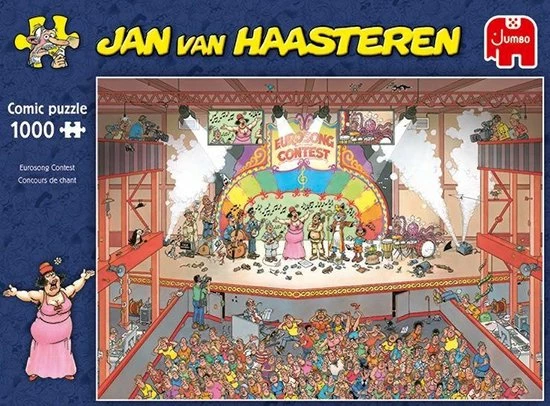 Jan Van Haasteren Eurovisie Songfestival Puzzel - 1000 Stukjes 14 Jan Van Haasteren Eurovisie Songfestival Puzzel - 1000 Stukjes - Afbeelding 12