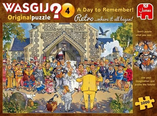 Wasgij Retro Original 4 Een Dag Om Nooit Te Vergeten! Puzzel - 1000 Stukjes 12 Wasgij Retro Original 4 Een Dag Om Nooit Te Vergeten! Puzzel - 1000 Stukjes - Afbeelding 10