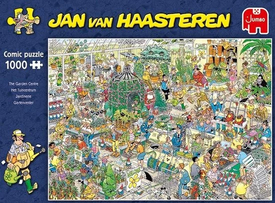Jan Van Haasteren Het Tuincentrum Puzzel - 1000 Stukjes 10 Jan Van Haasteren Het Tuincentrum Puzzel - 1000 Stukjes - Afbeelding 8