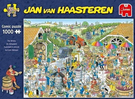Jan Van Haasteren De Wijnmakerij Puzzel - 1000 Stukjes 6 Jan Van Haasteren De Wijnmakerij Puzzel - 1000 Stukjes - Afbeelding 4