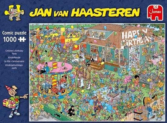 Jan Van Haasteren Kinderfeestje Puzzel - 1000 Stukjes 11 Jan Van Haasteren Kinderfeestje Puzzel - 1000 Stukjes - Afbeelding 9