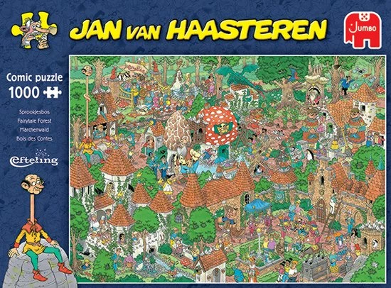 Jan Van Haasteren Efteling Sprookjesbos Puzzel - 1000 Stukjes 9 Jan Van Haasteren Efteling Sprookjesbos Puzzel - 1000 Stukjes - Afbeelding 7