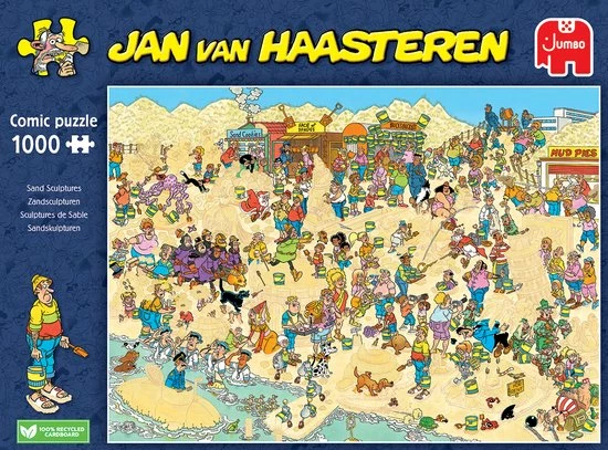 Jan Van Haasteren Zandsculpturen - Legpuzzel - 1000 Stukjes 6 Jan Van Haasteren Zandsculpturen - Legpuzzel - 1000 Stukjes - Afbeelding 4