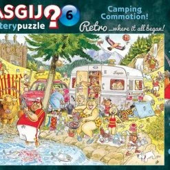 Wasgij Retro Mystery 6 Onrust Op De Camping! Puzzel - 1000 Stukjes -Exporteren puzzels winkel 550x407 25