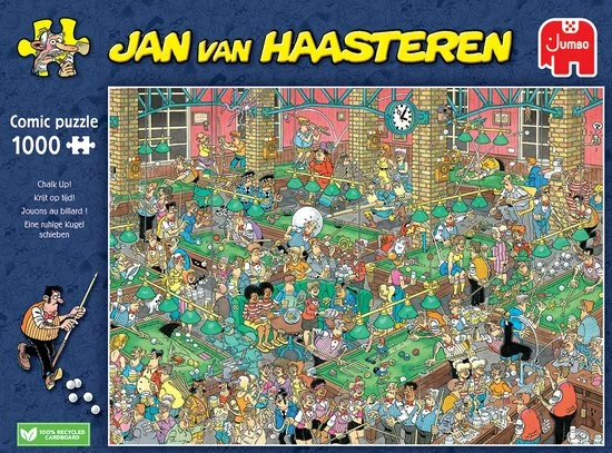 Jumbo Jan Van Haasteren Krijt Op Tijd! - Legpuzzel 1000 Stukjes 4 Jumbo Jan Van Haasteren Krijt Op Tijd! - Legpuzzel 1000 Stukjes - Afbeelding 2