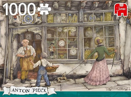 Jumbo Premium Collection Puzzel Anton Pieck De Klokkenwinkel - Legpuzzel - 1000 Stukjes 6 Jumbo Premium Collection Puzzel Anton Pieck De Klokkenwinkel - Legpuzzel - 1000 Stukjes - Afbeelding 4
