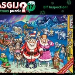 Wasgij Christmas 17 Elfinspectie Puzzel - 2x1000 Stukjes -Exporteren puzzels winkel 550x407 6