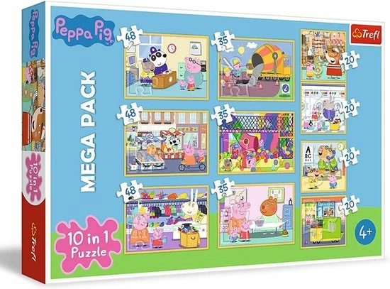 Trefl Peppa Pig 10-in-1 Puzzel - 20/35/48 Stukjes 14 Trefl Peppa Pig 10-in-1 Puzzel - 20/35/48 Stukjes - Afbeelding 12