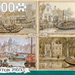 Jumbo Premium Collection Puzzel Anton Pieck Boten In De Gracht - Legpuzzel - 1000 Stukjes -Exporteren puzzels winkel 550x407 68