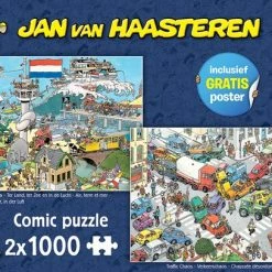 Jan Van Haasteren Verkeerschaos & Ter Land Ter Zee En In De Lucht - Legpuzzel 2x1000 Stukjes 9 Jan Van Haasteren Verkeerschaos & Ter Land Ter Zee En In De Lucht - Legpuzzel 2x1000 Stukjes -Exporteren puzzels winkel 550x407 7