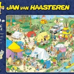 Jan Van Haasteren Kamperen In Het Bos Puzzel - 1000 Stukjes -Exporteren puzzels winkel 550x408 8