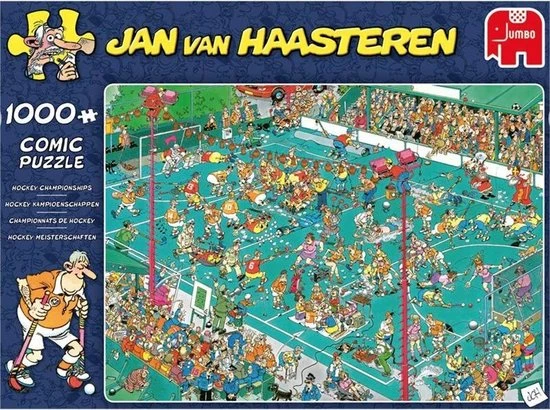 Jan Van Haasteren Hockey Kampioenschappen Puzzel - 1000 Stukjes 11 Jan Van Haasteren Hockey Kampioenschappen Puzzel - 1000 Stukjes - Afbeelding 9