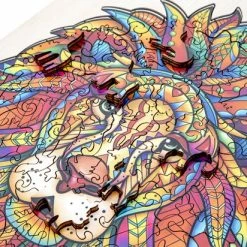 Grafix Houten Puzzel Leeuw | Unieke Puzzelstukjes In Vorm Van Dieren | 140 Puzzelstukjes | Puzzel Voor Kinderen En Volwassenen | Formaat 30 X 22.5 CM | Cadeau Voor Jong En Oud -Exporteren puzzels winkel 550x412 26